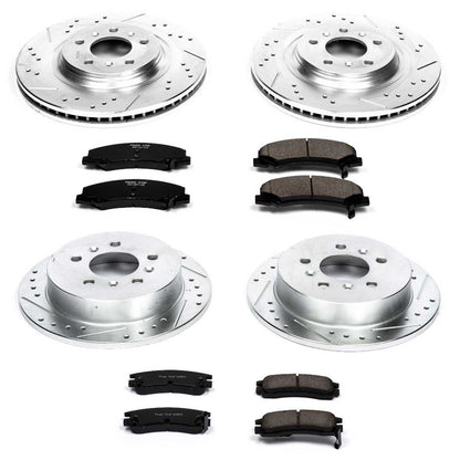 PowerStop Power Stop 08-09 Buick Allure Front & Rear Z23 Evolution Sport Brake Kit K4377