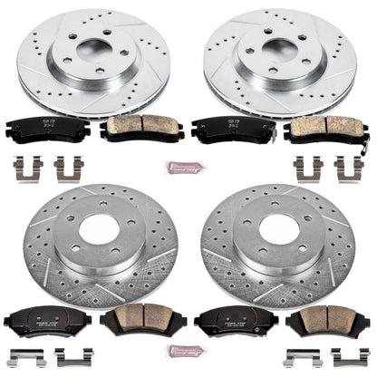 PowerStop Power Stop 2005 Buick LeSabre Front & Rear Z23 Evolution Sport Brake Kit K4379