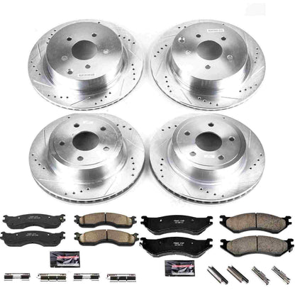 PowerStop Power Stop 2004 Dodge Ram 1500 Front & Rear Z23 Evolution Sport Brake Kit K4385