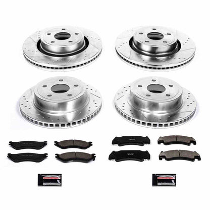 PowerStop Power Stop 05-06 Dodge Ram 1500 Front & Rear Z23 Evolution Sport Brake Kit K4386