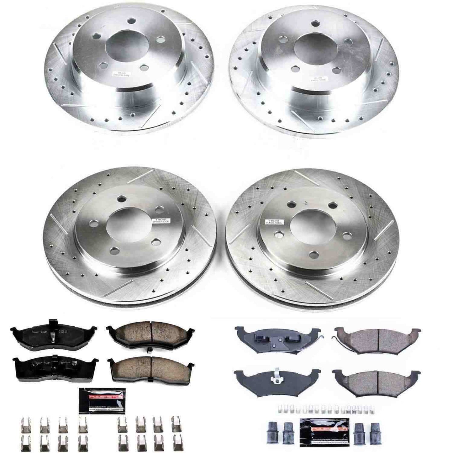 PowerStop Power Stop 97-99 Chrysler Town & Country Front & Rear Z23 Evolution Sport Brake Kit K4394