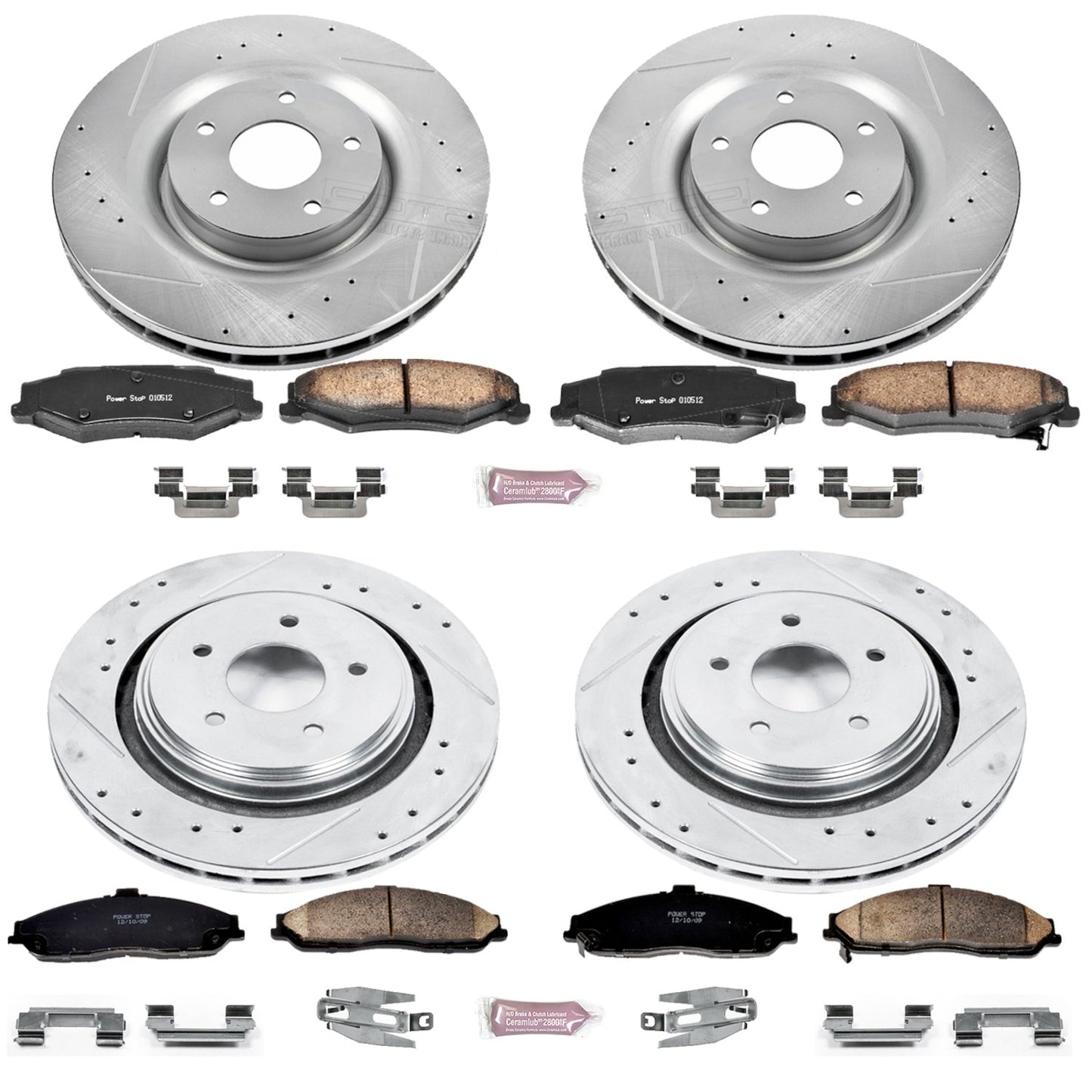 PowerStop Power Stop 06-09 Cadillac XLR Front & Rear Z23 Evolution Sport Brake Kit K4400