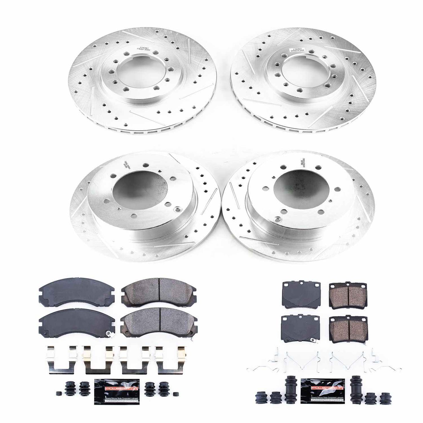 PowerStop Power Stop 97-04 Mitsubishi Montero Sport Front & Rear Z23 Evolution Sport Brake Kit K4402
