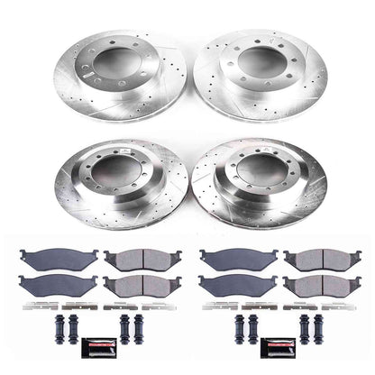 PowerStop Power Stop 2002 Ford E-550 Super Duty Front & Rear Z23 Evolution Sport Brake Kit K4416