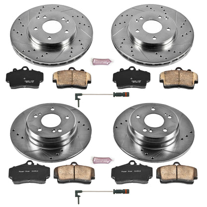 PowerStop Power Stop 99-00 Mercedes-Benz C230 Front & Rear Z23 Evolution Sport Brake Kit K4417
