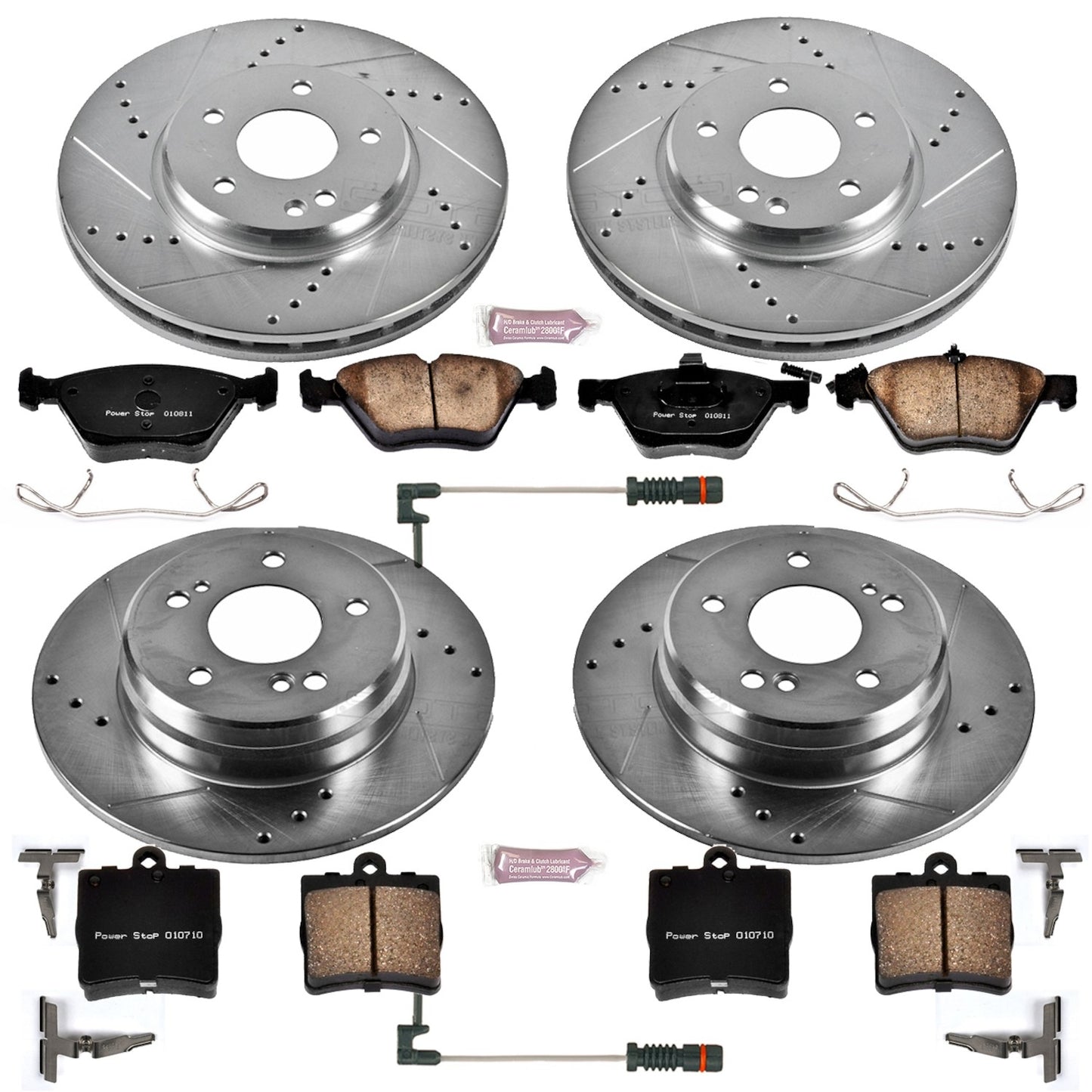 PowerStop Power Stop 01-04 Mercedes-Benz SLK320 Front & Rear Z23 Evolution Sport Brake Kit K4420