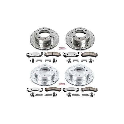 PowerStop Power Stop 2004 Chevrolet Silverado 2500 HD Front & Rear Z36 Truck & Tow Brake Kit K4423-36