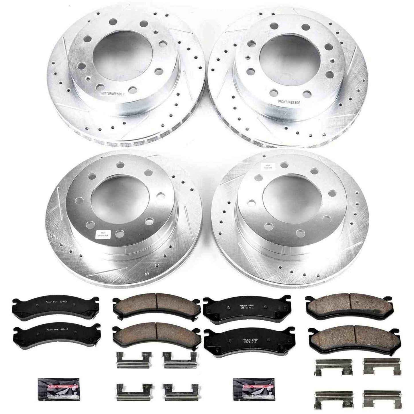 PowerStop Power Stop 2003 Chevrolet Silverado 1500 HD Front & Rear Z23 Evolution Sport Brake Kit K4426