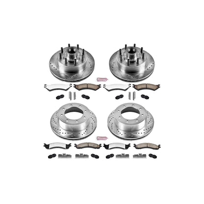 PowerStop Power Stop 2007 Ford E-150 Front & Rear Z36 Truck & Tow Brake Kit K4434-36