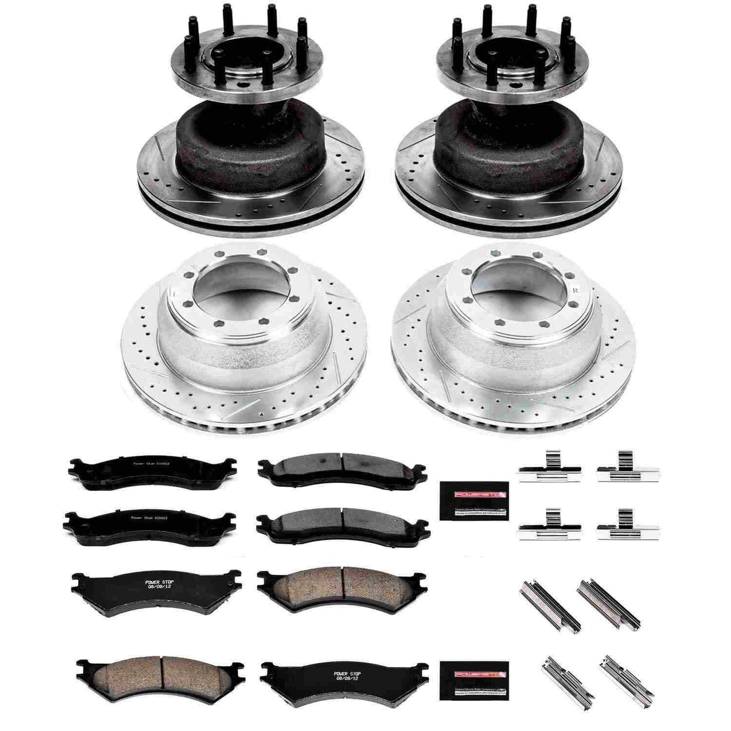 PowerStop Power Stop 03-05 Ford E-350 Club Wagon Front & Rear Z23 Evolution Sport Brake Kit K4435