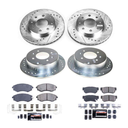 PowerStop Power Stop 99-01 Hyundai Sonata Front & Rear Z23 Evolution Brake Kit K4444
