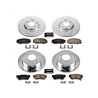 PowerStop Power Stop 03-05 Hyundai XG350 Front & Rear Z23 Evolution Sport Brake Kit K4450