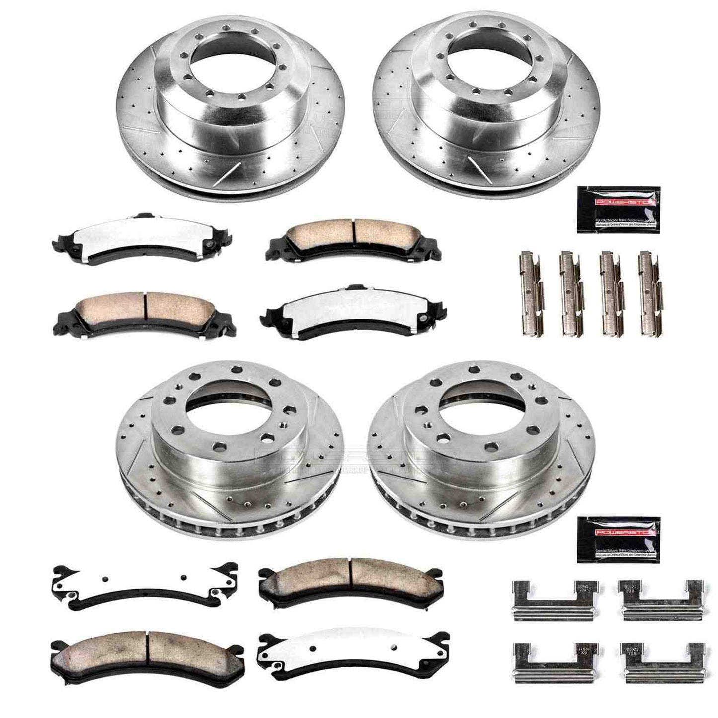 PowerStop Power Stop 2005 Chevrolet Silverado 1500 HD Front & Rear Z36 Truck & Tow Brake Kit K4454-36