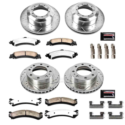 PowerStop Power Stop 2005 Chevrolet Silverado 1500 HD Front & Rear Z36 Truck & Tow Brake Kit K4454-36