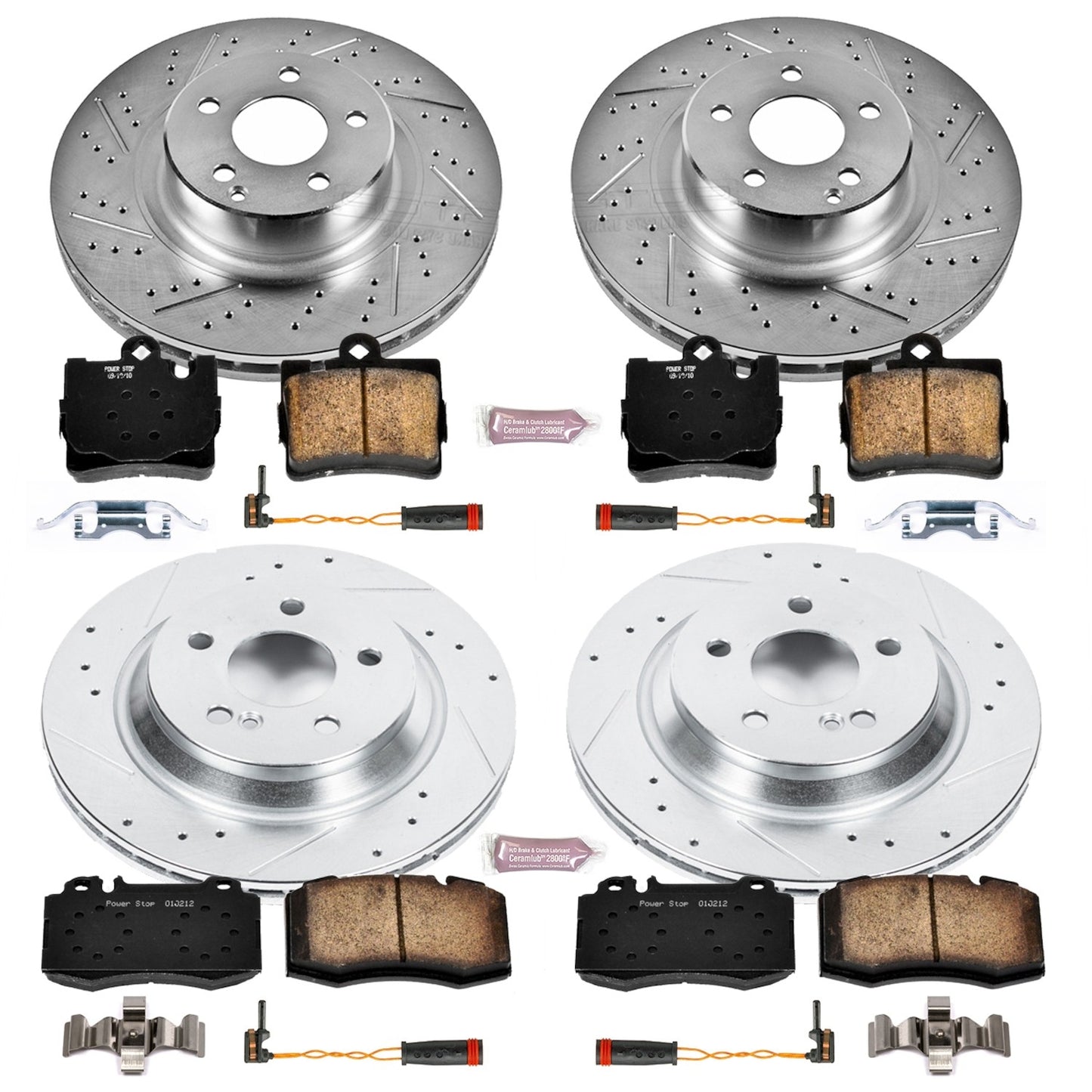PowerStop Power Stop 00-02 Mercedes-Benz S430 Front & Rear Z23 Evolution Sport Brake Kit K4455