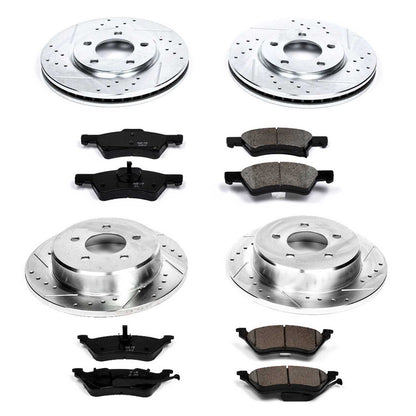 PowerStop Power Stop 01-07 Chrysler Town & Country Front & Rear Z23 Evolution Sport Brake Kit K4458