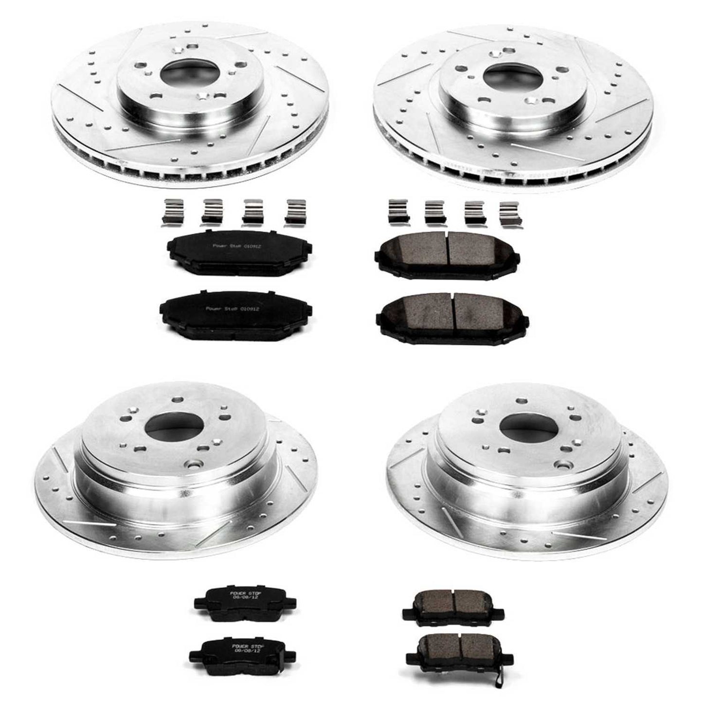PowerStop Power Stop 02-04 Honda Odyssey Front & Rear Z23 Evolution Sport Brake Kit K4459