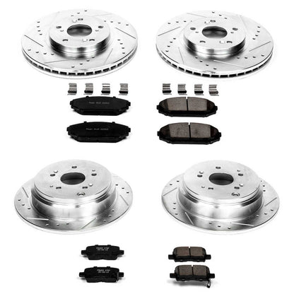 PowerStop Power Stop 02-04 Honda Odyssey Front & Rear Z23 Evolution Sport Brake Kit K4459