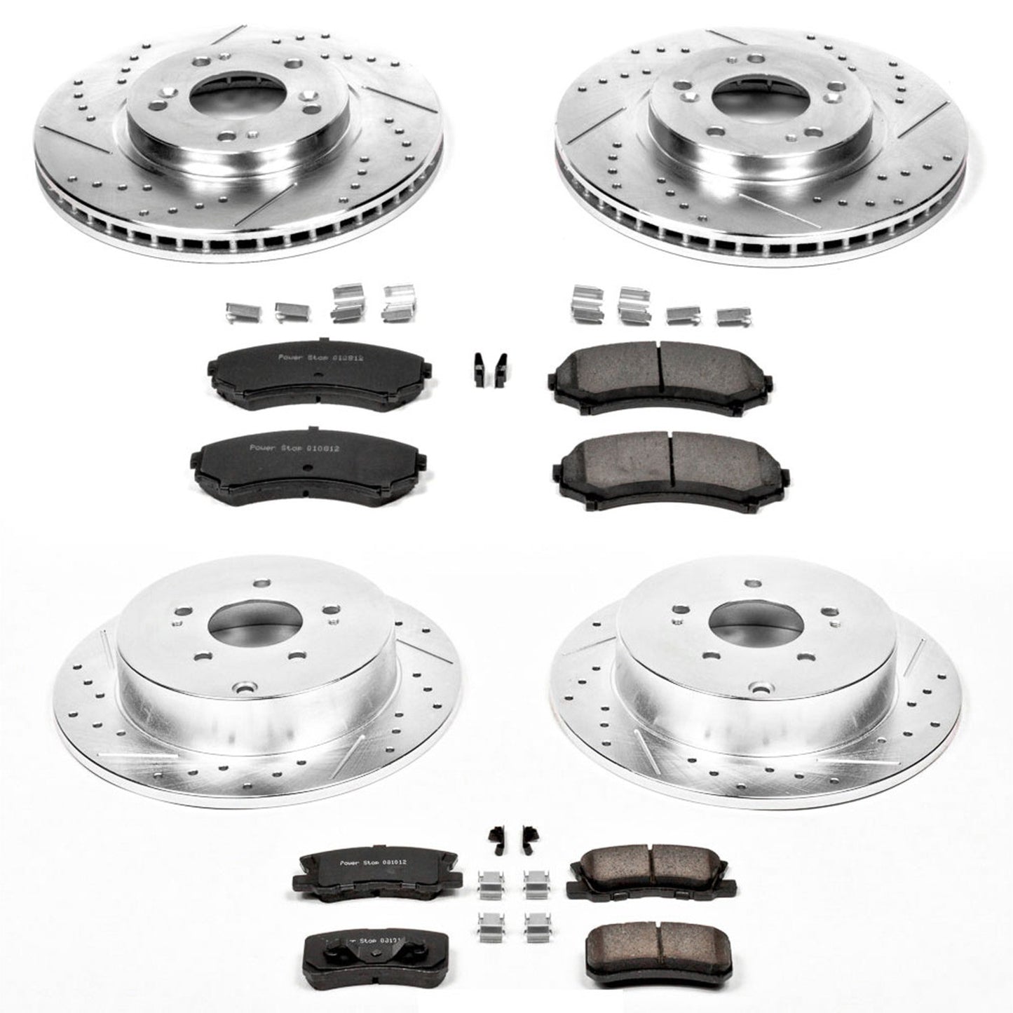 PowerStop Power Stop 04-11 Mitsubishi Endeavor Front & Rear Z23 Evolution Sport Brake Kit K4461