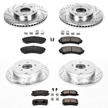 PowerStop Power Stop 04-11 Mitsubishi Endeavor Front & Rear Z23 Evolution Sport Brake Kit K4461