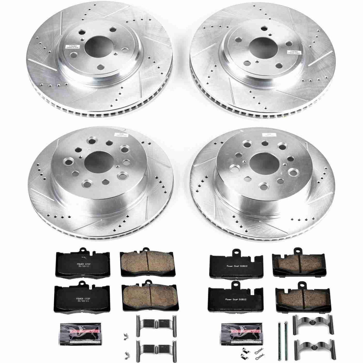 PowerStop Power Stop 01-06 Lexus LS430 Front & Rear Z23 Evolution Sport Brake Kit K4462