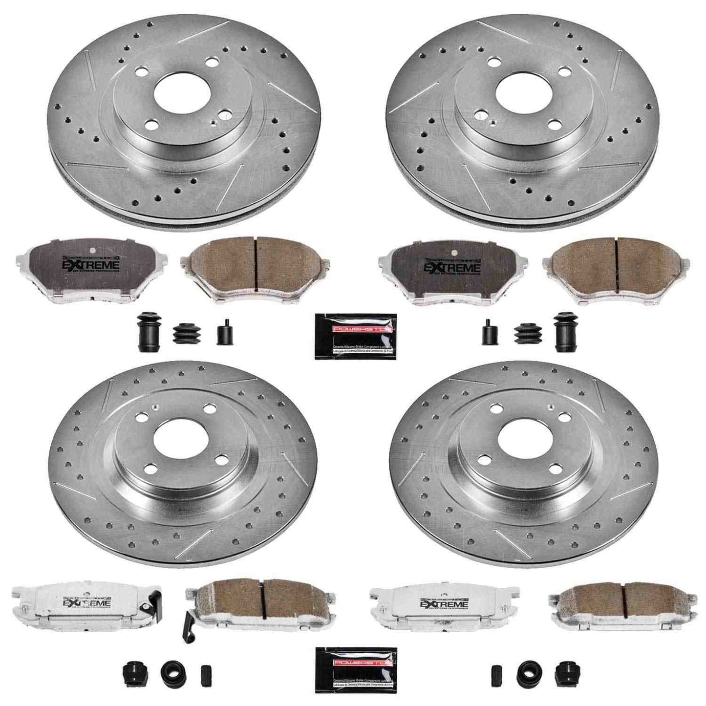 PowerStop Power Stop 01-05 Mazda Miata Front & Rear Z26 Street Warrior Brake Kit K4468-26