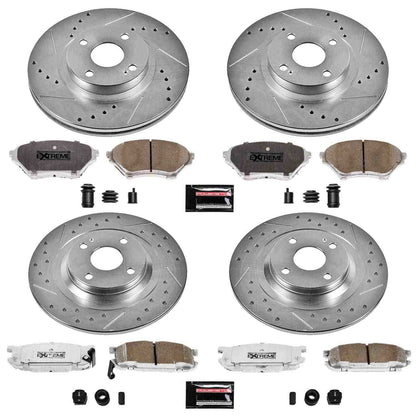 PowerStop Power Stop 01-05 Mazda Miata Front & Rear Z26 Street Warrior Brake Kit K4468-26