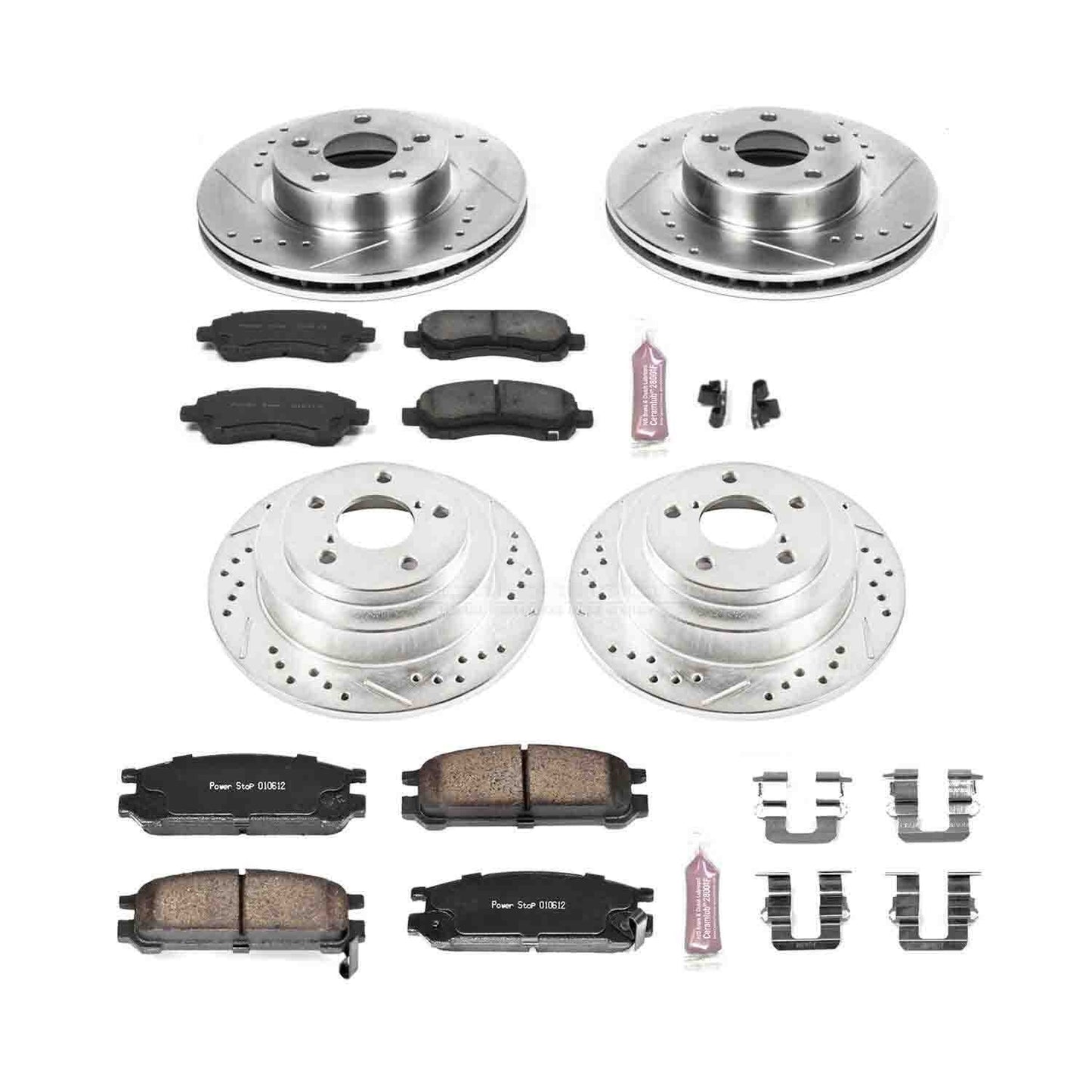 PowerStop Power Stop 97-99 Subaru Legacy Front & Rear Z23 Evolution Sport Brake Kit K446