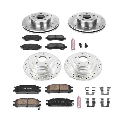 PowerStop Power Stop 97-99 Subaru Legacy Front & Rear Z23 Evolution Sport Brake Kit K446