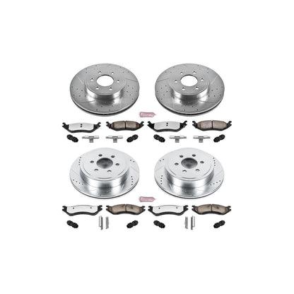 PowerStop Power Stop 2003 Dodge Durango Front & Rear Z36 Truck & Tow Brake Kit K4471-36