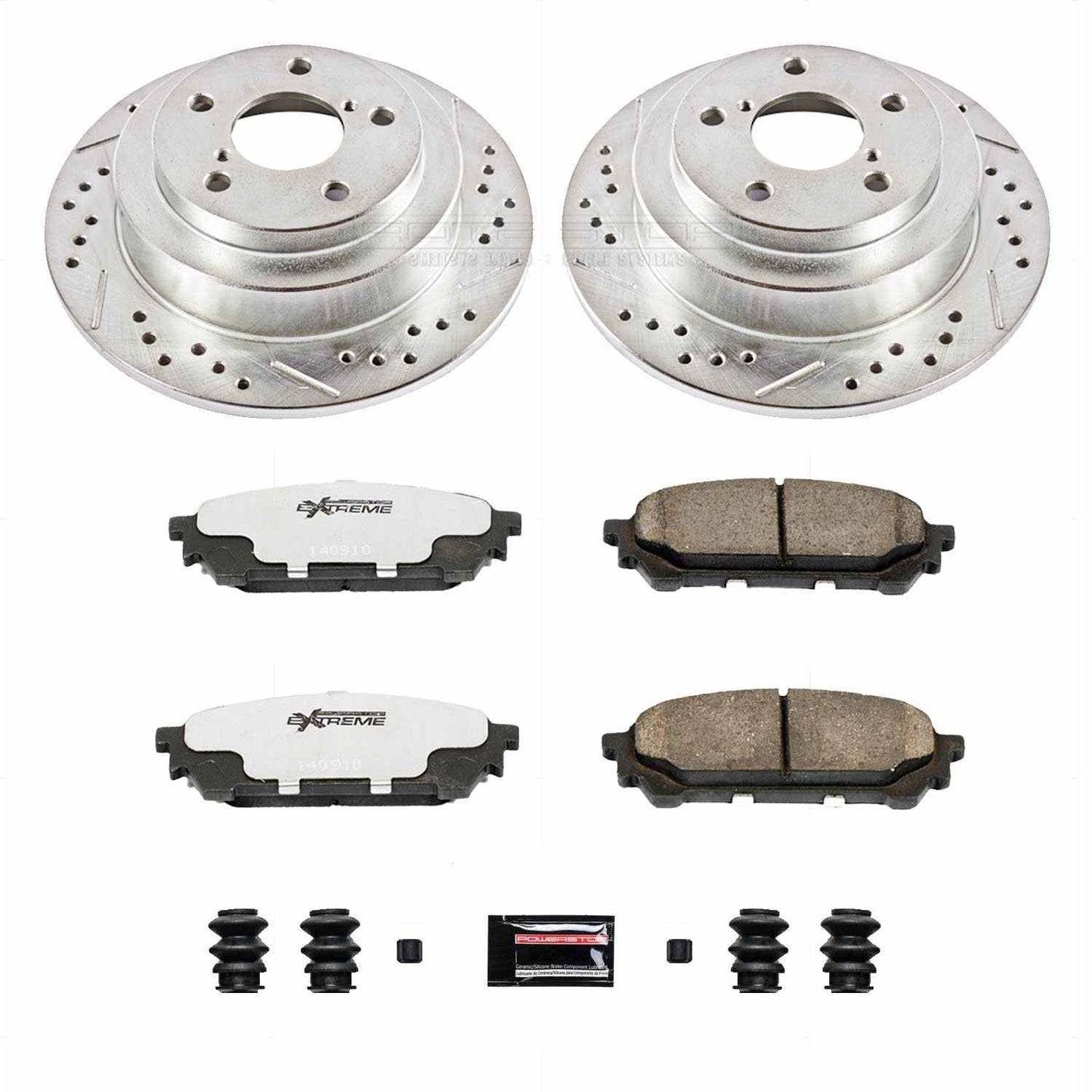 PowerStop Power Stop 05-06 Saab 9-2X Rear Z26 Street Warrior Brake Kit K447-26