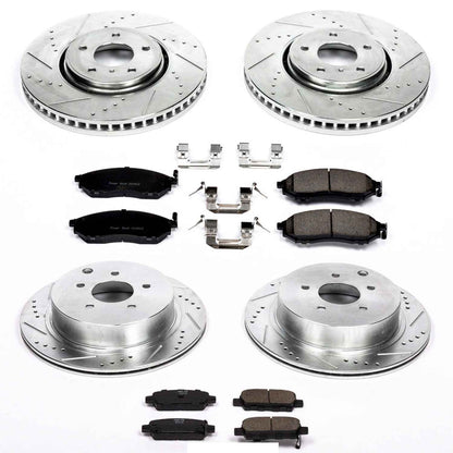 PowerStop Power Stop 05-12 Infiniti FX35 Front & Rear Z23 Evolution Sport Brake Kit K4477