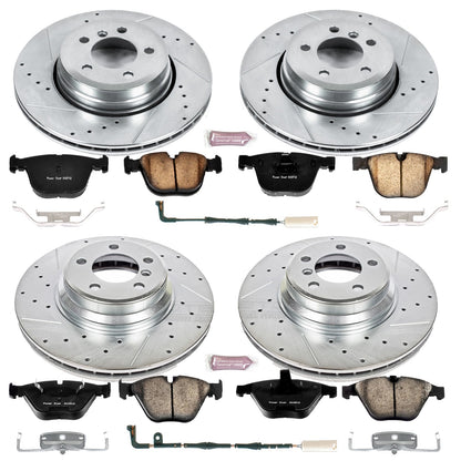 PowerStop Power Stop 06-08 BMW 750i Front & Rear Z23 Evolution Sport Brake Kit K4479