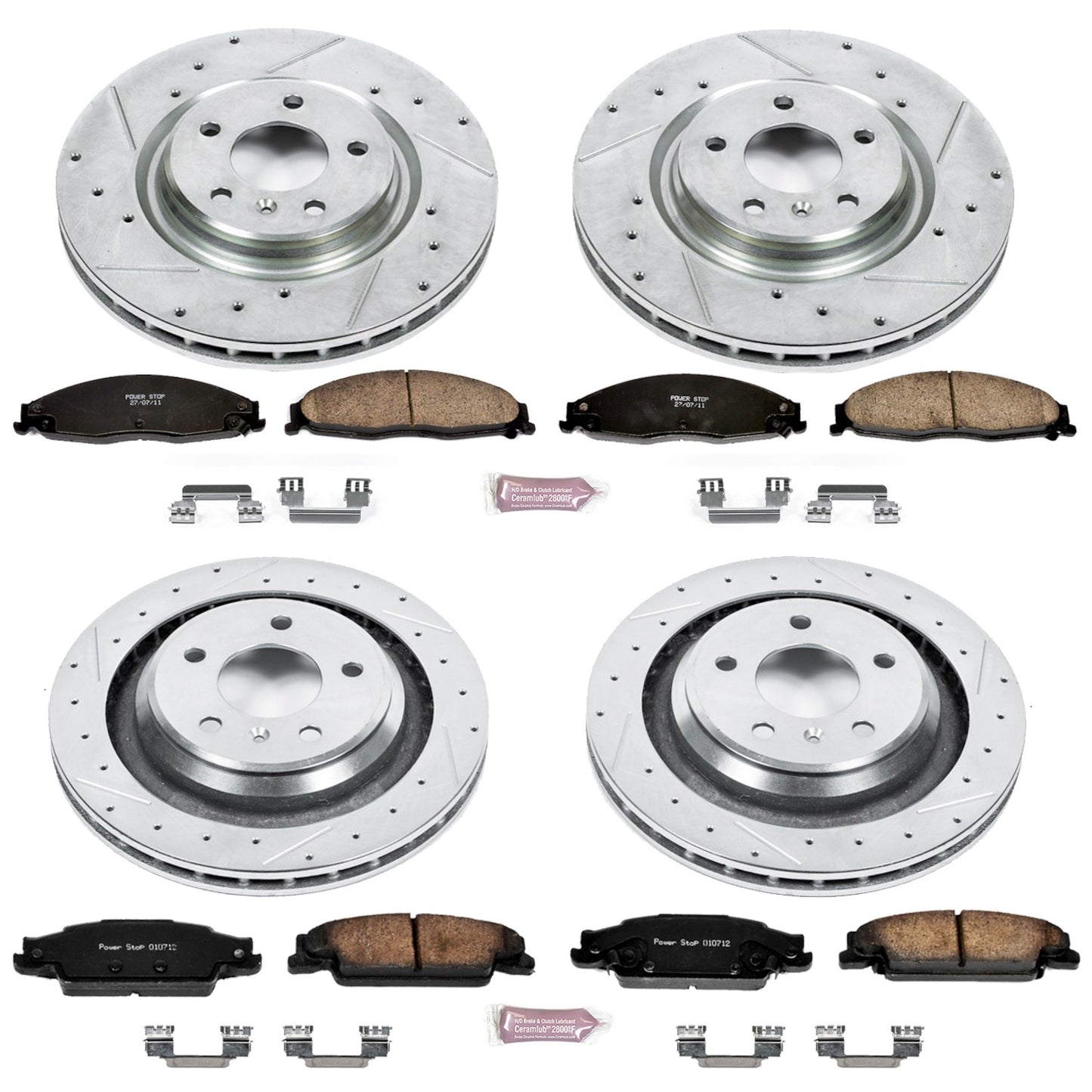 PowerStop Power Stop 05-08 Pontiac Grand Prix Front & Rear Z23 Evolution Sport Brake Kit K4485