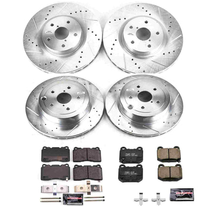 PowerStop Power Stop 08-14 Subaru Impreza Front & Rear Z23 Evolution Sport Brake Kit K4490