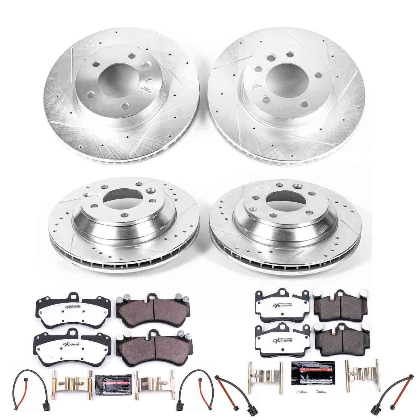 PowerStop Power Stop 04-06 Porsche Cayenne Front & Rear Z26 Street Warrior Brake Kit K4495-26