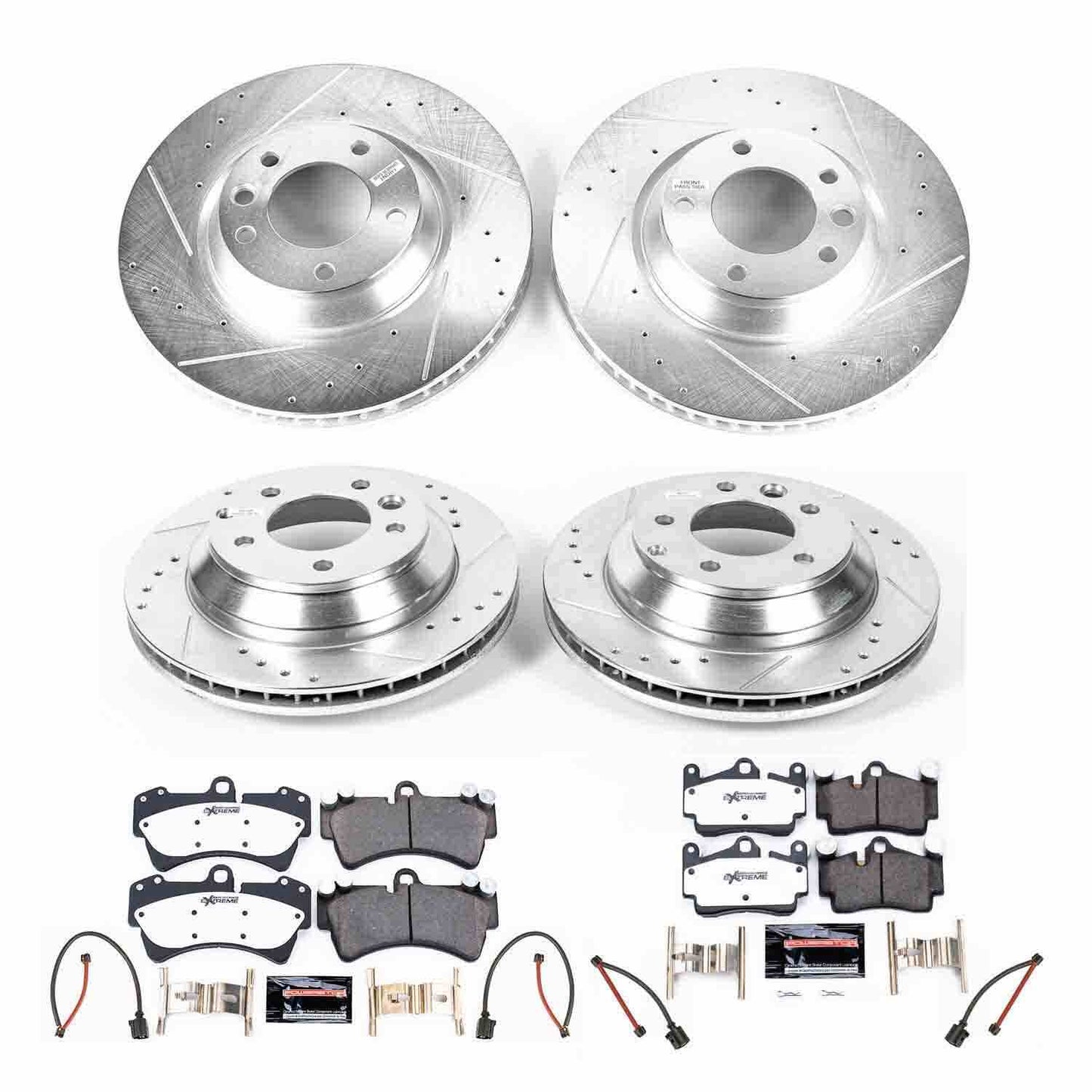 PowerStop Power Stop 07-15 Audi Q7 Front & Rear Z26 Street Warrior Brake Kit K4500-26