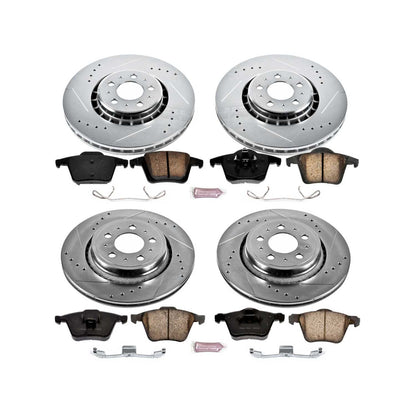 PowerStop Power Stop 03-14 Volvo XC90 Front & Rear Z23 Evolution Sport Brake Kit K4502