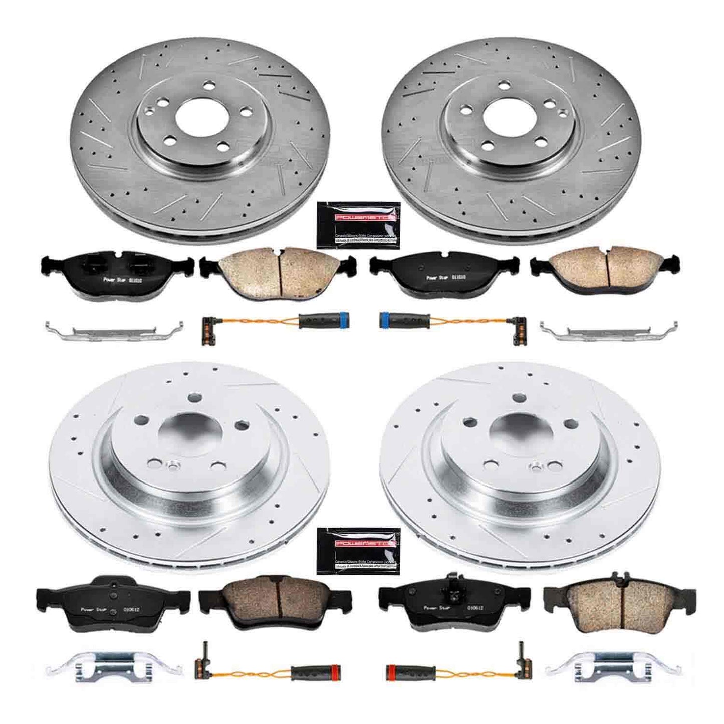 PowerStop Power Stop 03-06 Mercedes-Benz S500 Front & Rear Z23 Evolution Sport Brake Kit K4507