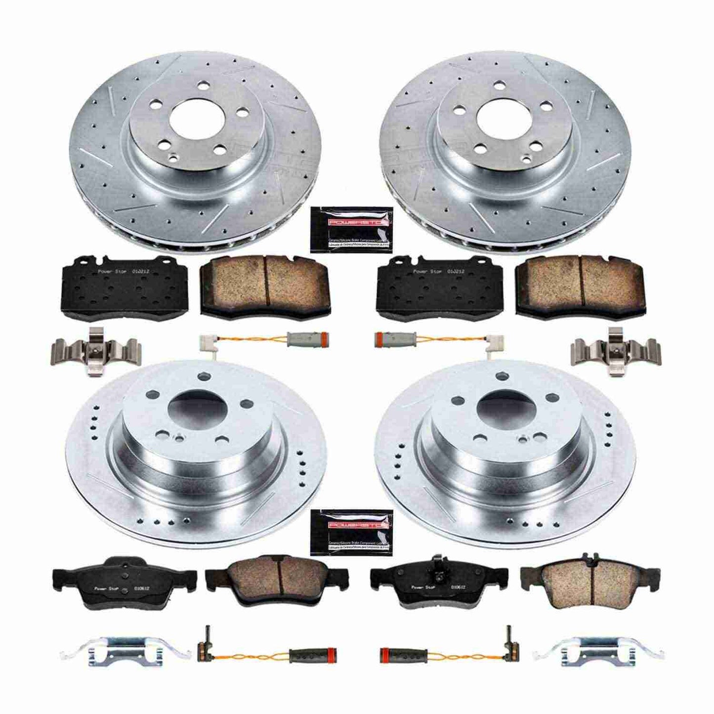 PowerStop Power Stop 2006 Mercedes-Benz E350 Front & Rear Z23 Evolution Sport Brake Kit K4512