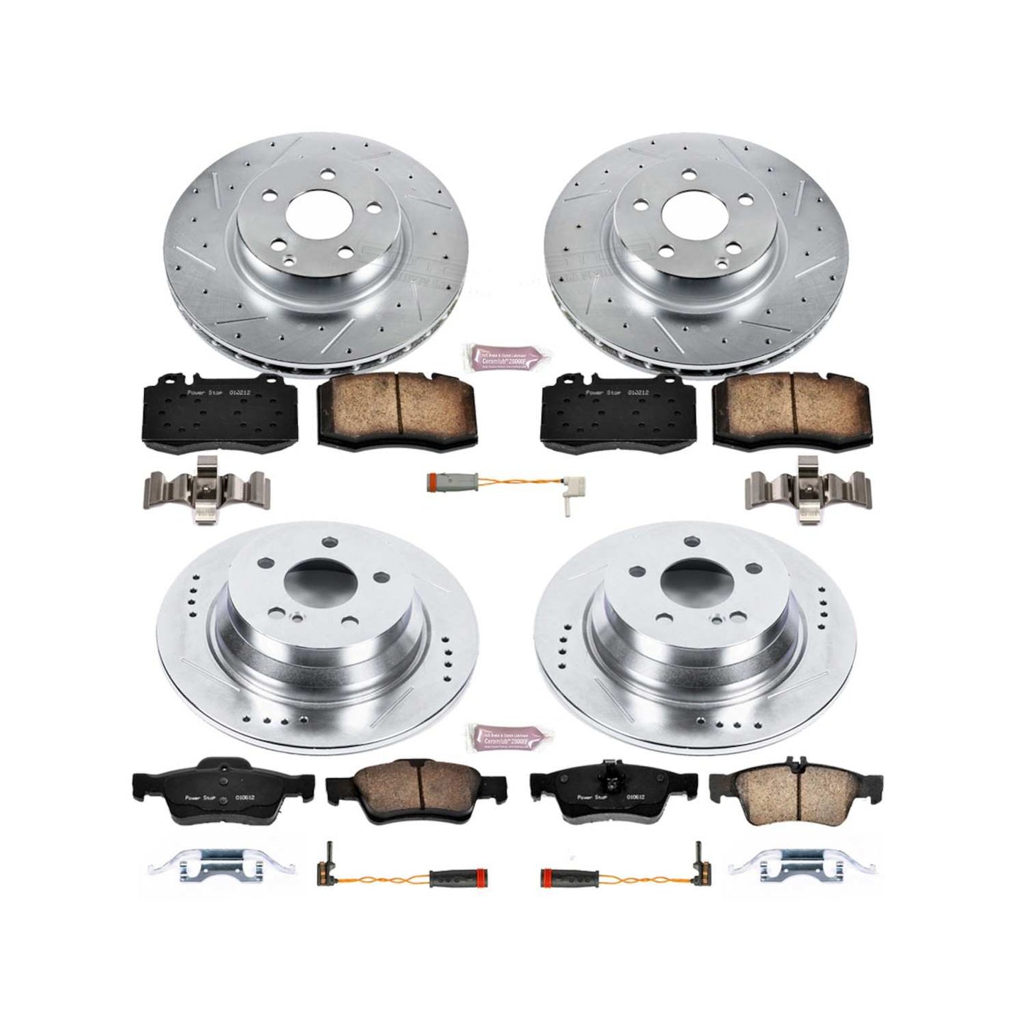 PowerStop Power Stop 04-06 Mercedes-Benz E500 Front & Rear Z23 Evolution Sport Brake Kit K4513
