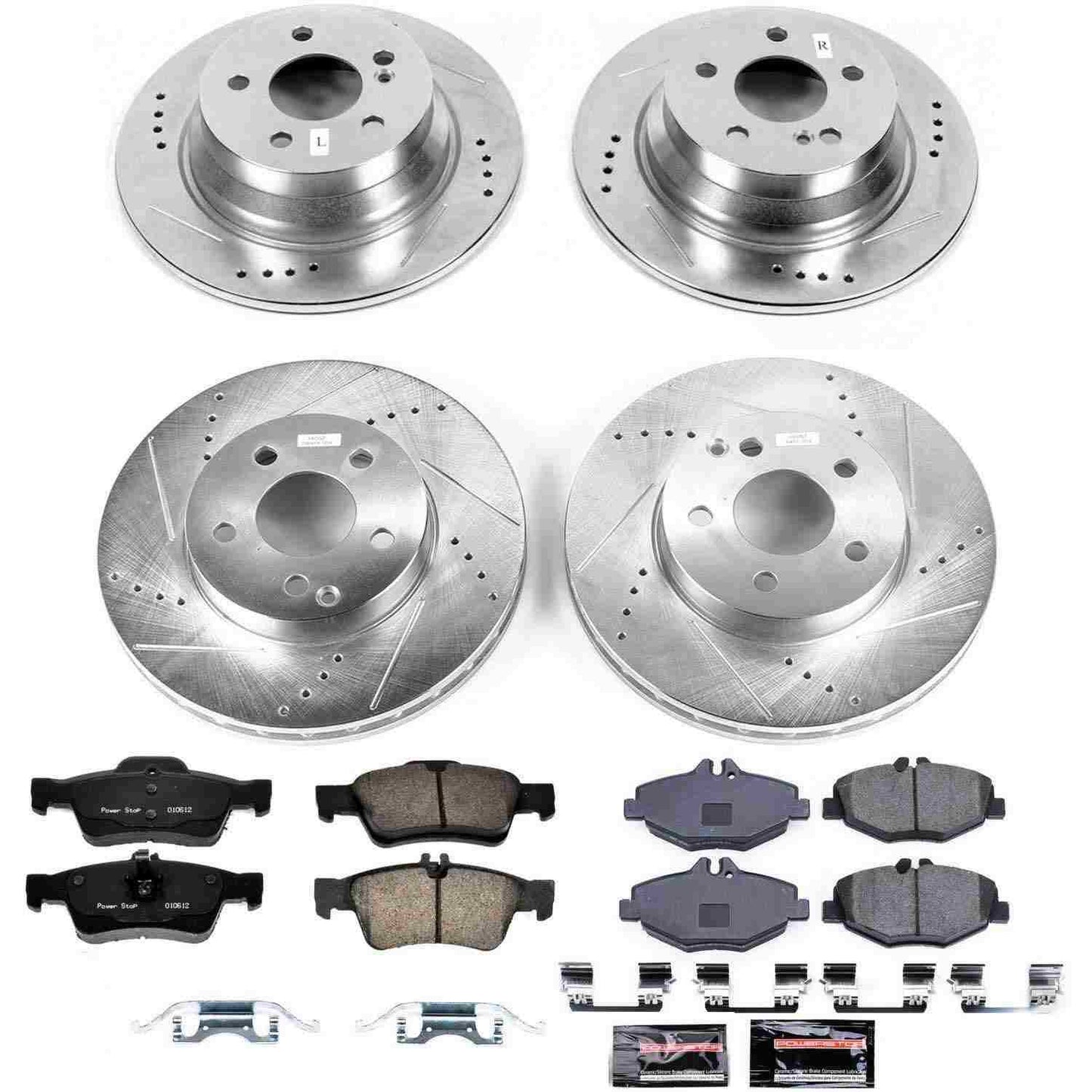 PowerStop Power Stop 03-05 Mercedes-Benz E320 Front & Rear Z23 Evolution Sport Brake Kit K4514