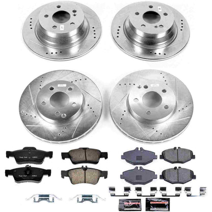 PowerStop Power Stop 03-05 Mercedes-Benz E320 Front & Rear Z23 Evolution Sport Brake Kit K4514