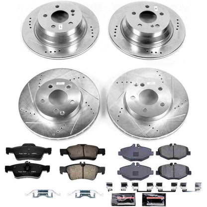 PowerStop Power Stop 2006 Mercedes-Benz E320 Front & Rear Z23 Evolution Sport Brake Kit K4515