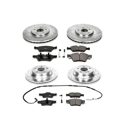 PowerStop Power Stop 2006 Mercedes-Benz E500 Front & Rear Z23 Evolution Sport Brake Kit K4516