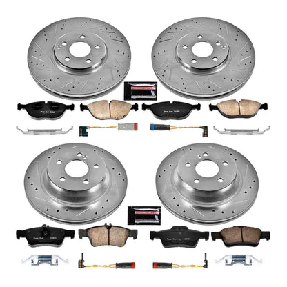PowerStop Power Stop 04-05 Mercedes-Benz E500 Front & Rear Z23 Evolution Sport Brake Kit K4517