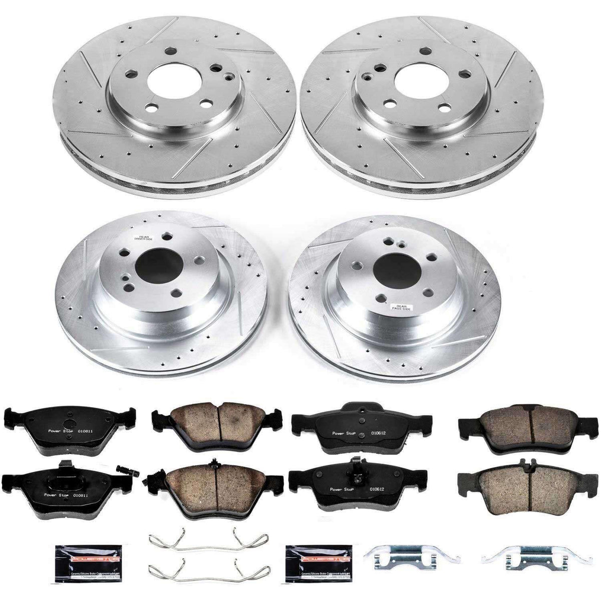 PowerStop Power Stop 06-09 Mercedes-Benz E350 Front & Rear Z23 Evolution Sport Brake Kit K4518