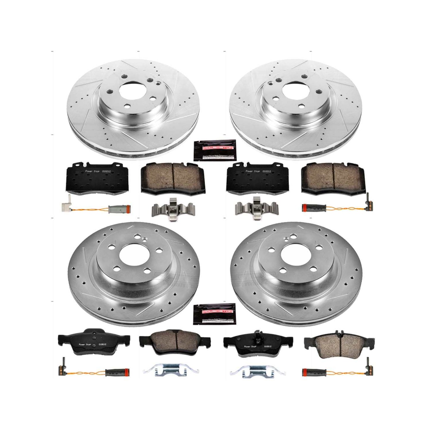 PowerStop Power Stop 07-09 Mercedes-Benz E350 Front & Rear Z23 Evolution Sport Brake Kit K4522