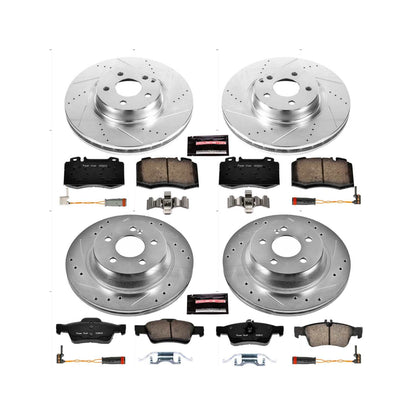PowerStop Power Stop 07-09 Mercedes-Benz E350 Front & Rear Z23 Evolution Sport Brake Kit K4522