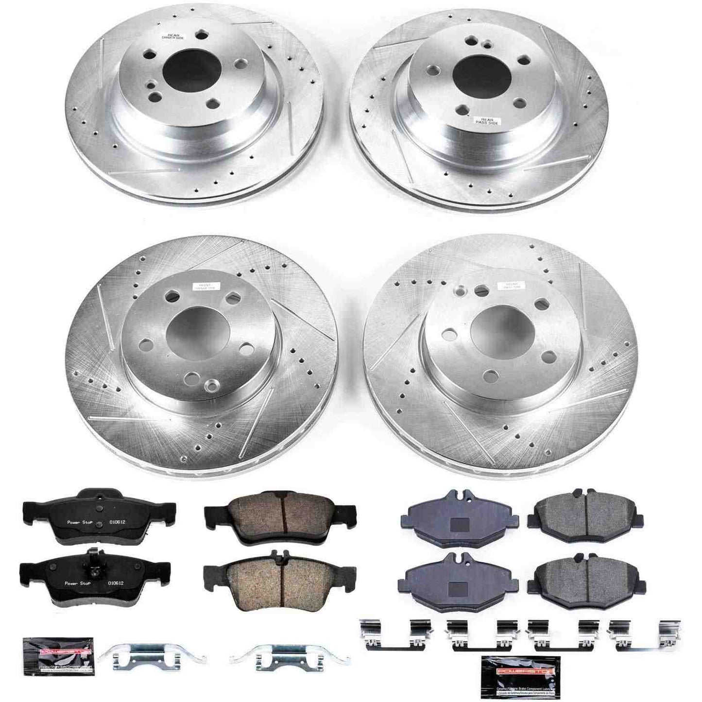PowerStop Power Stop 06-09 Mercedes-Benz E350 Front & Rear Z23 Evolution Sport Brake Kit K4524